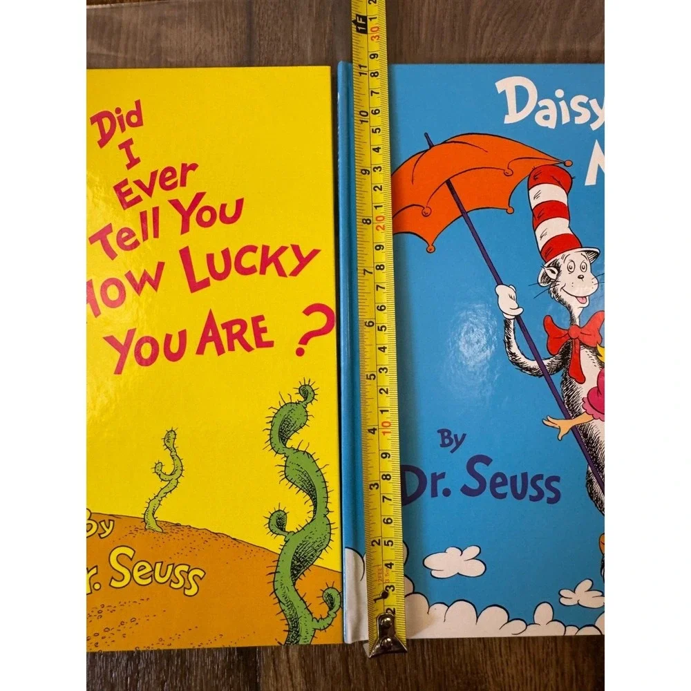Dr Seuss Lot Large Books Did I Ever Tell You How Lucky You Are Daisy Head Mayzie